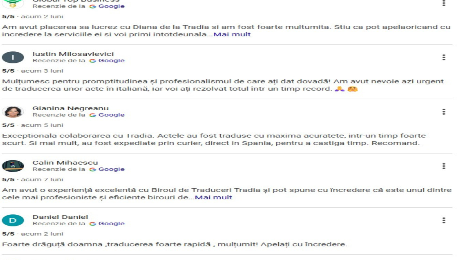 recenzii tradia traduceri craiova